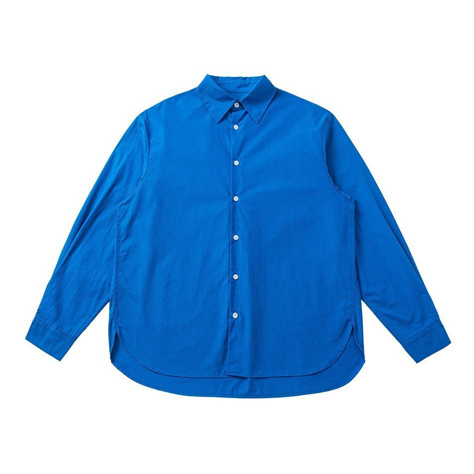 Unisex Oversized Shirt made of lightweight cotton blend with rounded hem Chichicherry