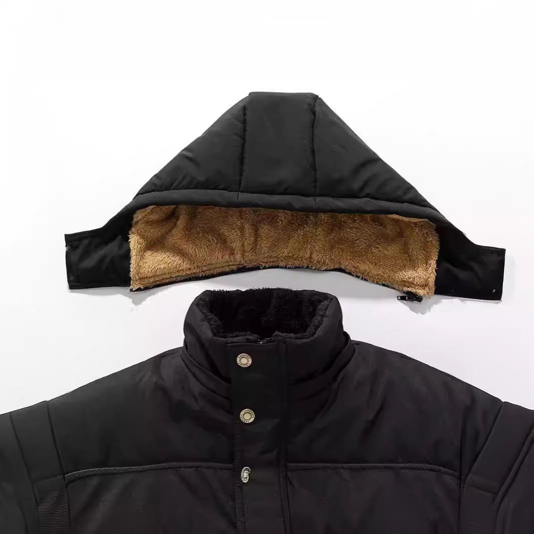 Men's thermo parka with cuddly teddy inner lining and windproof outer shell Chichicherry