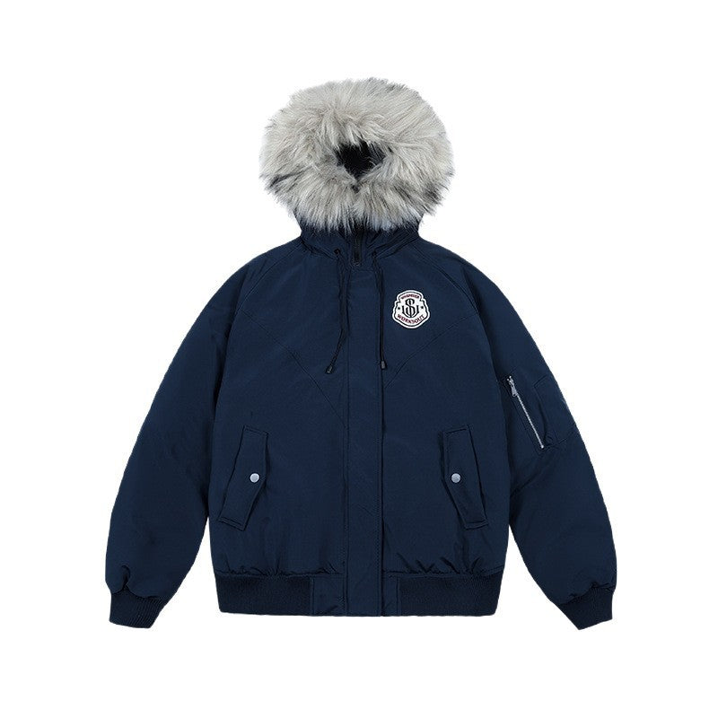Women’s oversized thermo parka with voluminous hood, detachable faux fur trim and ribbed cuffs Chichicherry