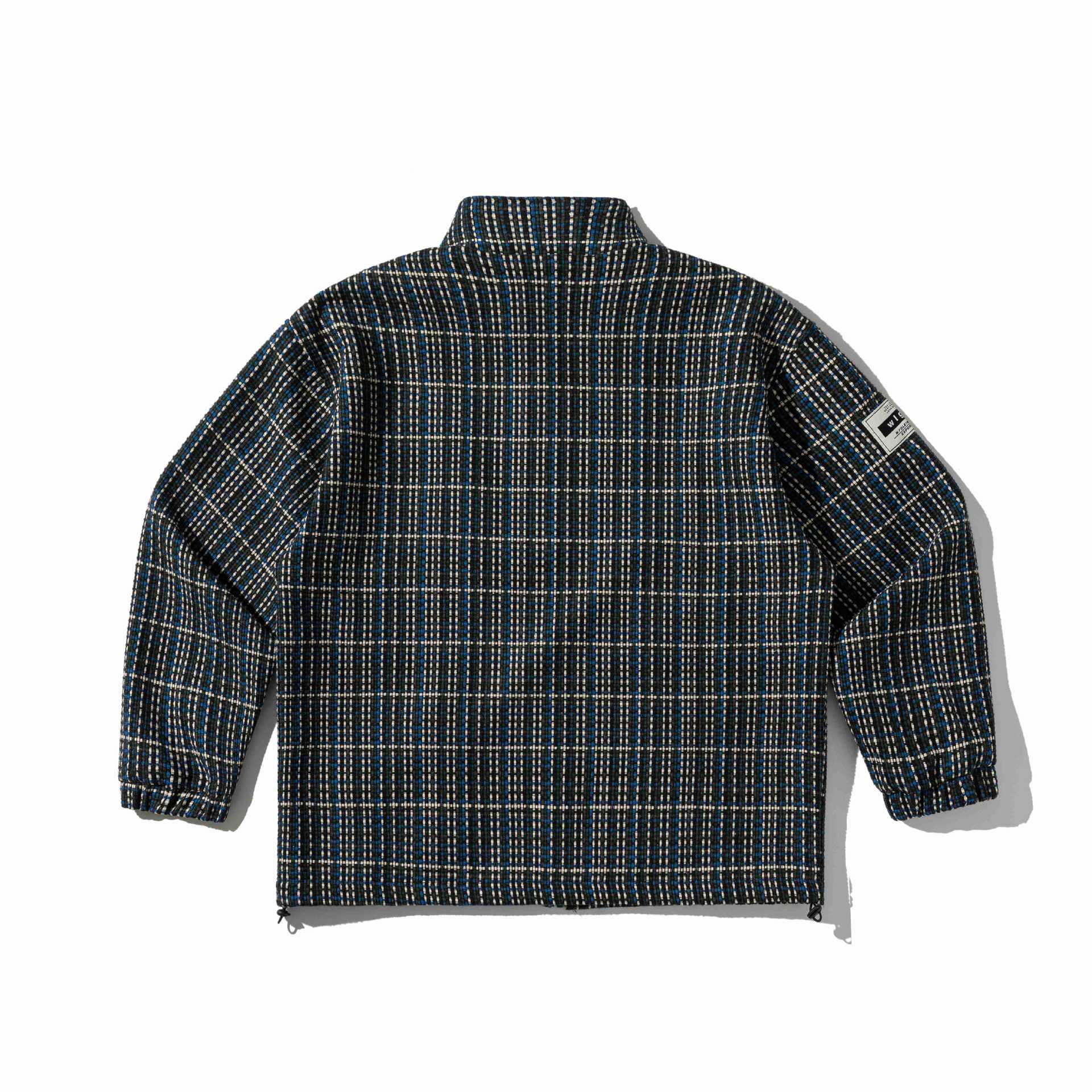 Unisex Castly tailored wool-look field jacket with high stand-up collar and zip pockets Chichicherry