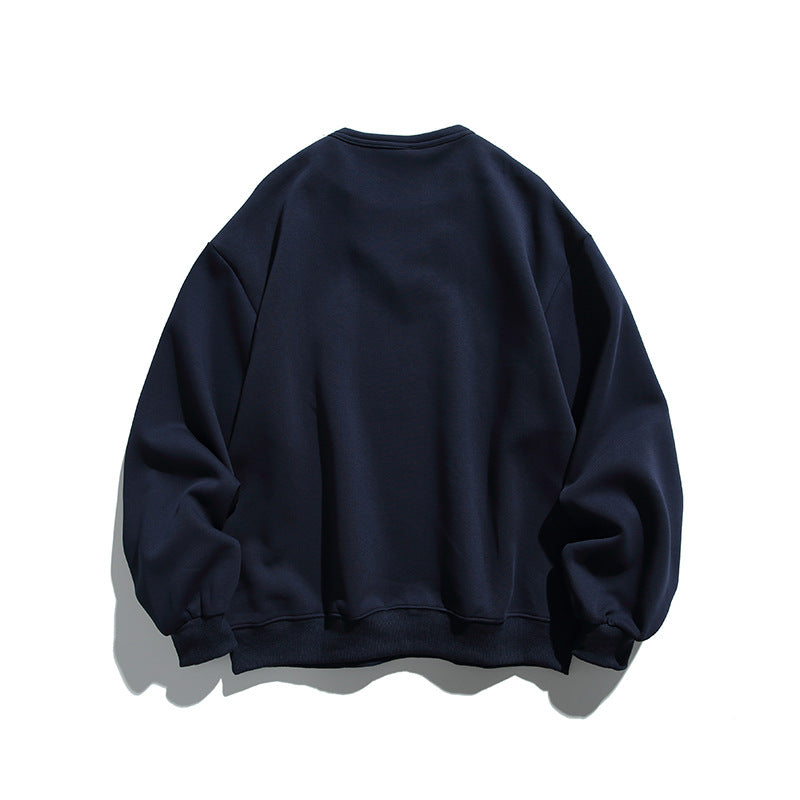 Unisex Oversize Sweatshirt with Layered Collar, Soft Fleece and Statement Print Chichicherry