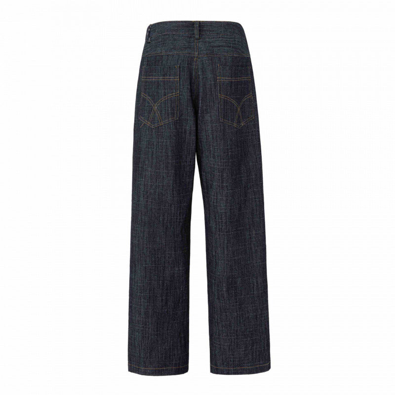 Women Highwaist Jeans with wide leg, straight silhouette and five-pocket design Chichicherry