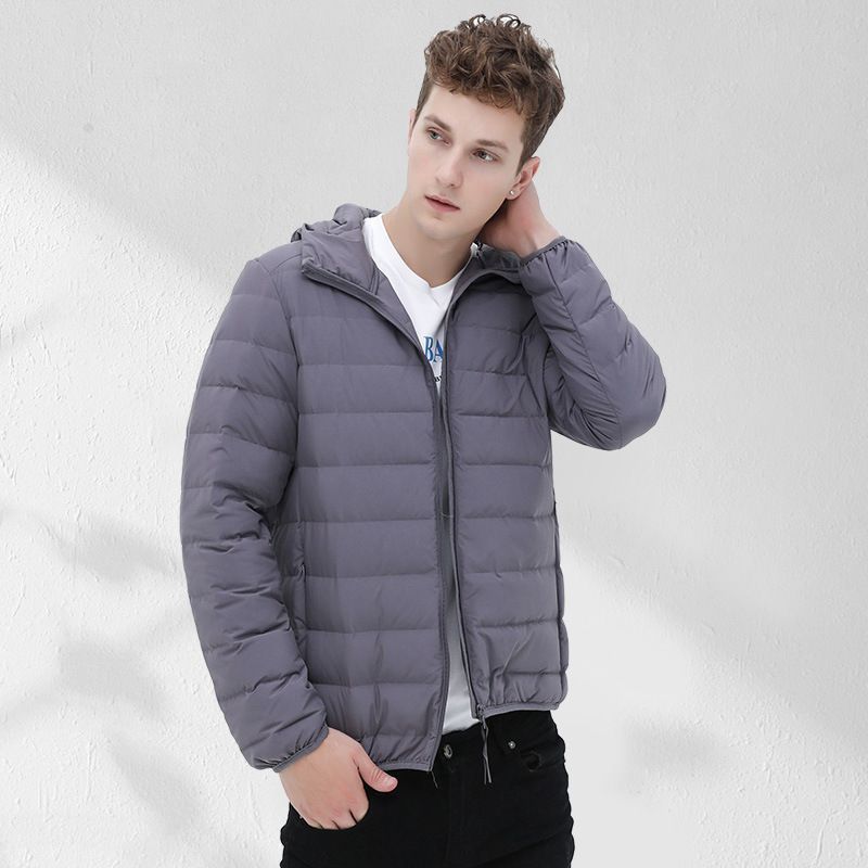 Men's lightweight quilted thermal jacket with stand-up collar Chichicherry