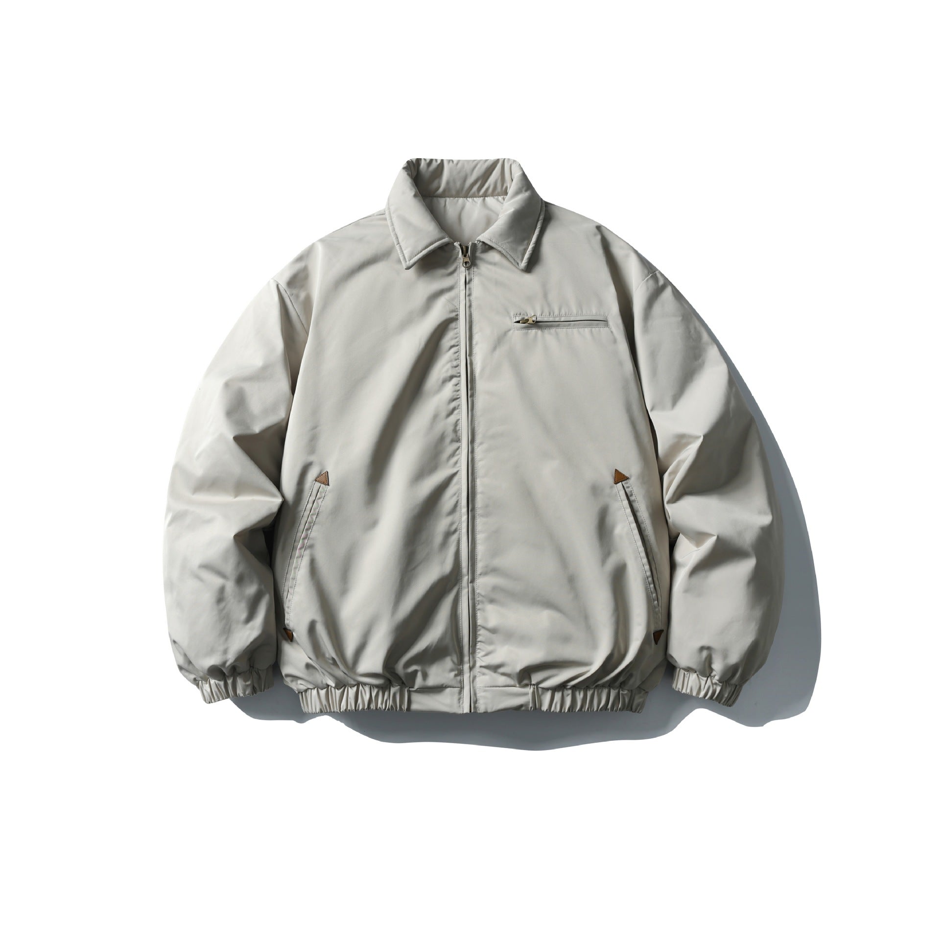 Men's Boxy Insulated Blouson with Zipper Chest Pocket Chichicherry