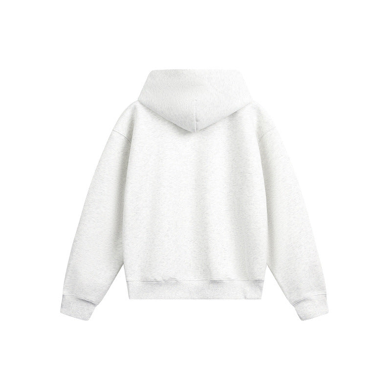 Unisex hoodie in oversized fit with blurred figure graphic print Chichicherry