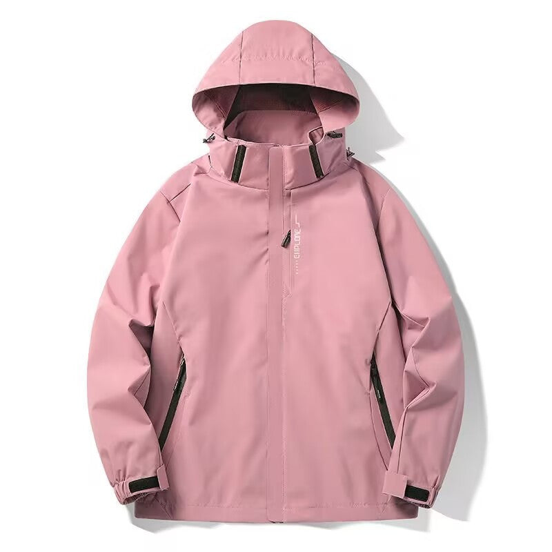 Men's Lightweight Softshell Functional Jacket with Breathable Mesh Lining and Adjustable Hood Chichicherry