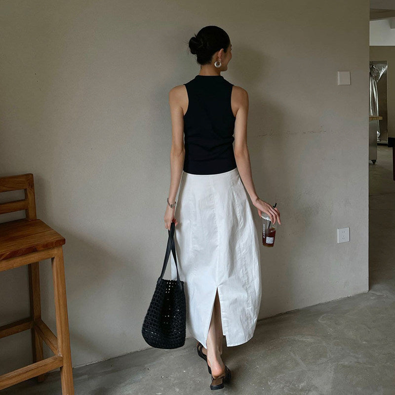 Women Elegant and Airy Maxi Skirt Drune