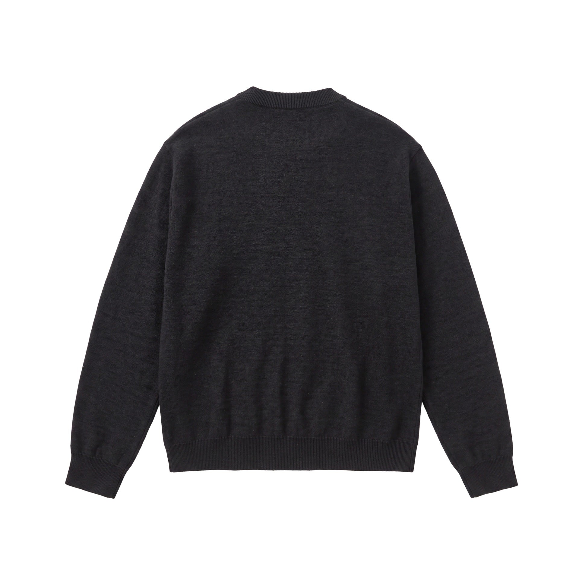 Men's Fine Crew Neck Sweatshirt made of Terry Fleece with Ribbed Hem