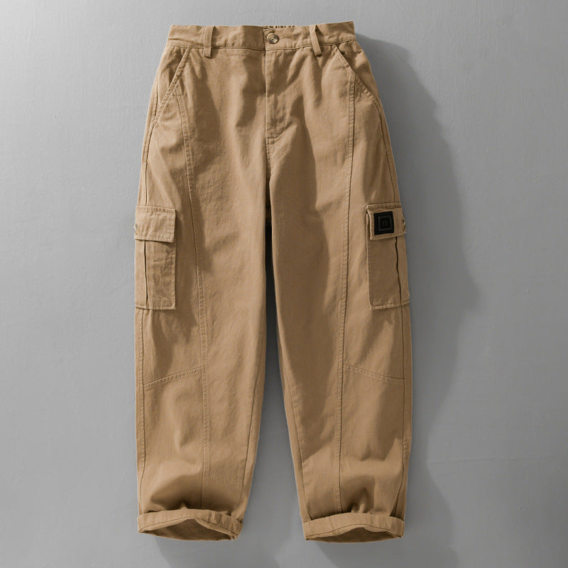 Men's Utility Cargo Pants made of cotton twill with patch leg pockets and relaxed tapered fit Chichicherry