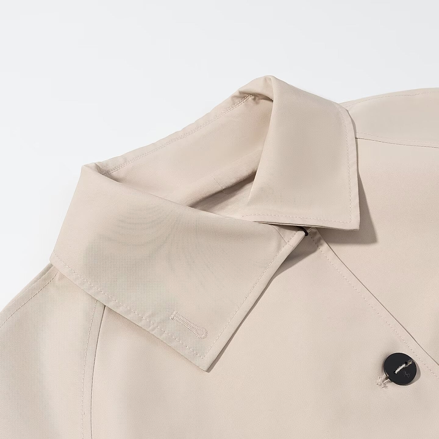 Women's short trench-style jacket with boxy silhouette and raglan sleeves Chichicherry