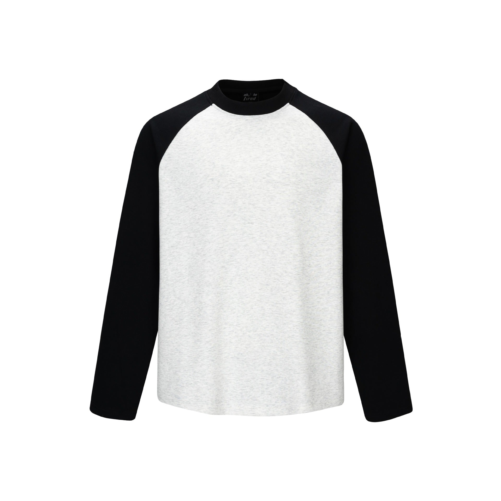 Unisex Raglan Long Sleeve Sweatshirt made of cotton blend with contrasting sleeves and ribbed round neck Chichicherry