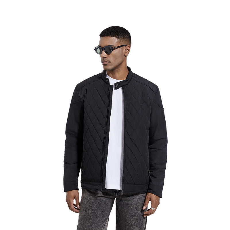 Men's quilted lightweight transitional jacket with stand-up collar Chichicherry