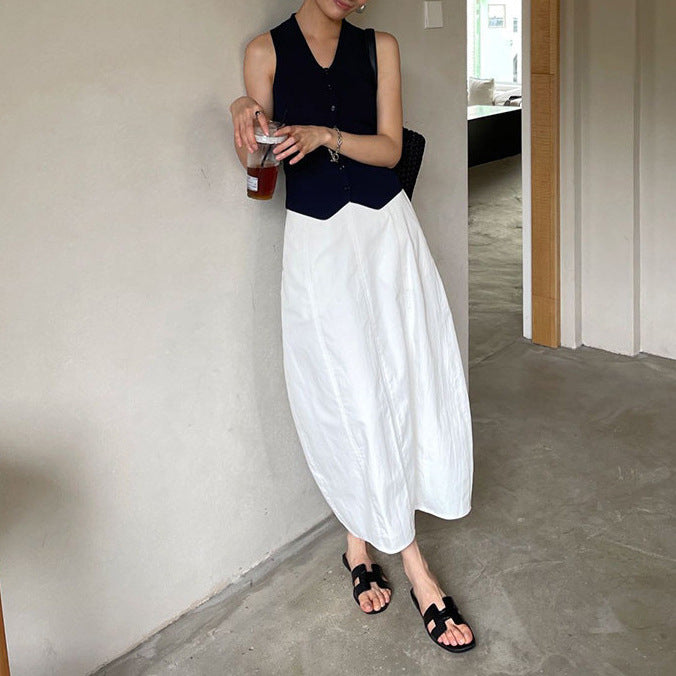 Women Elegant and Airy Maxi Skirt Drune