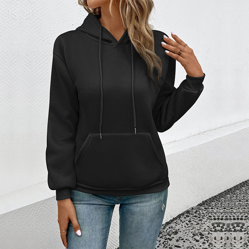 Women's classic hoodie with kangaroo pocket and slim cuff fit Chichicherry