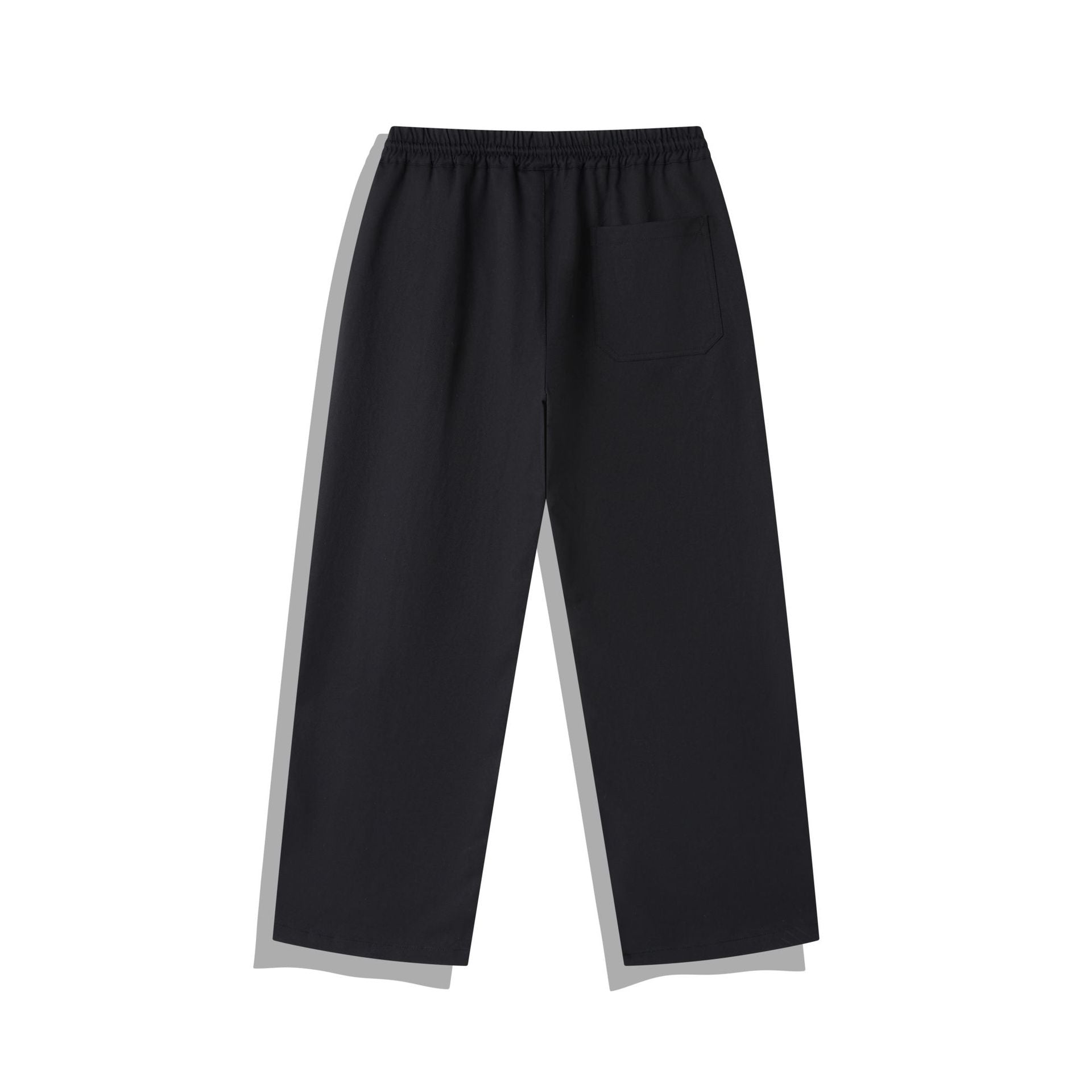 Women's cropped pants in relaxed fit with elastic waistband, drawstring, and decorative stitching Chichicherry