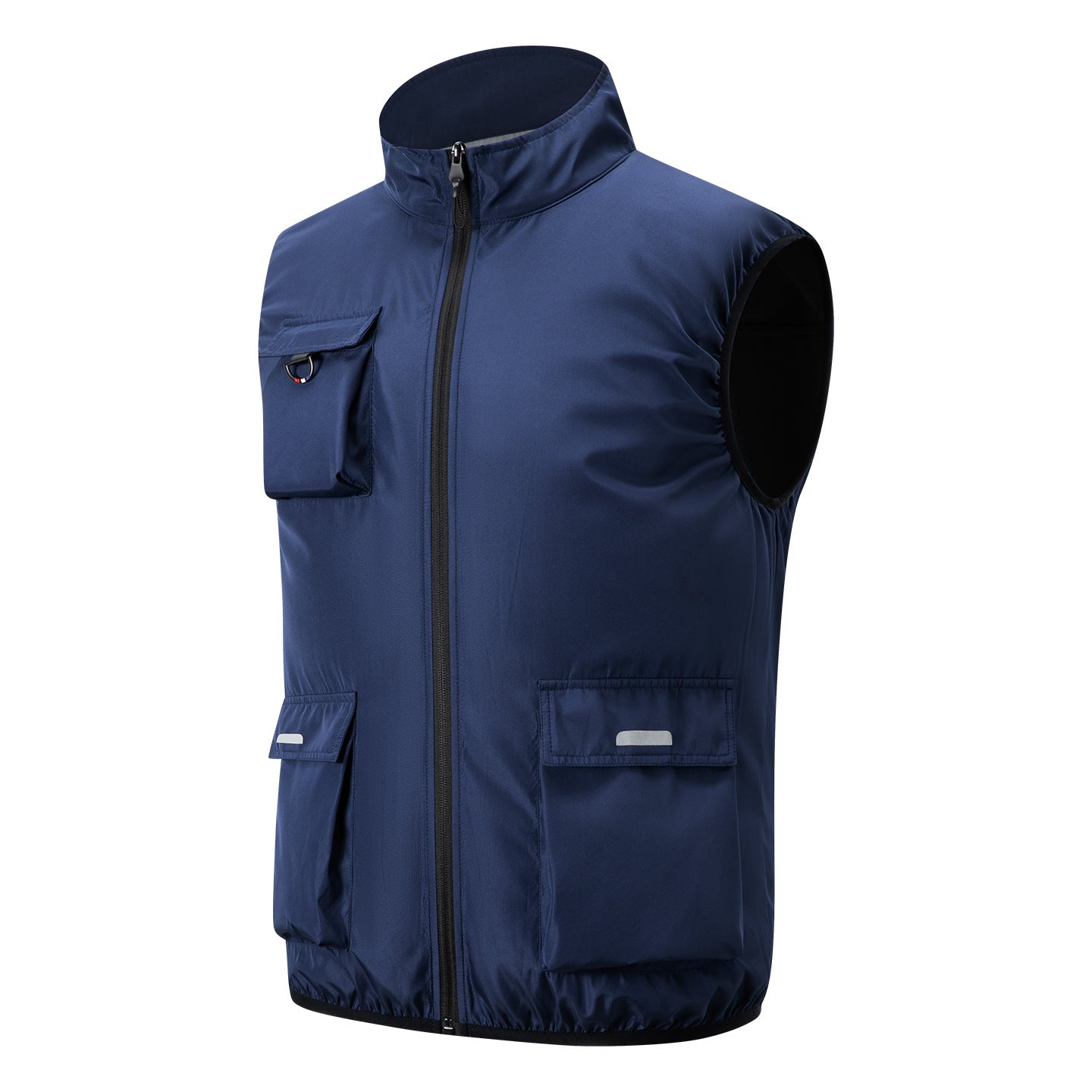 Men's lightweight multifunctional outdoor vest with zipper and multiple pockets Chichicherry