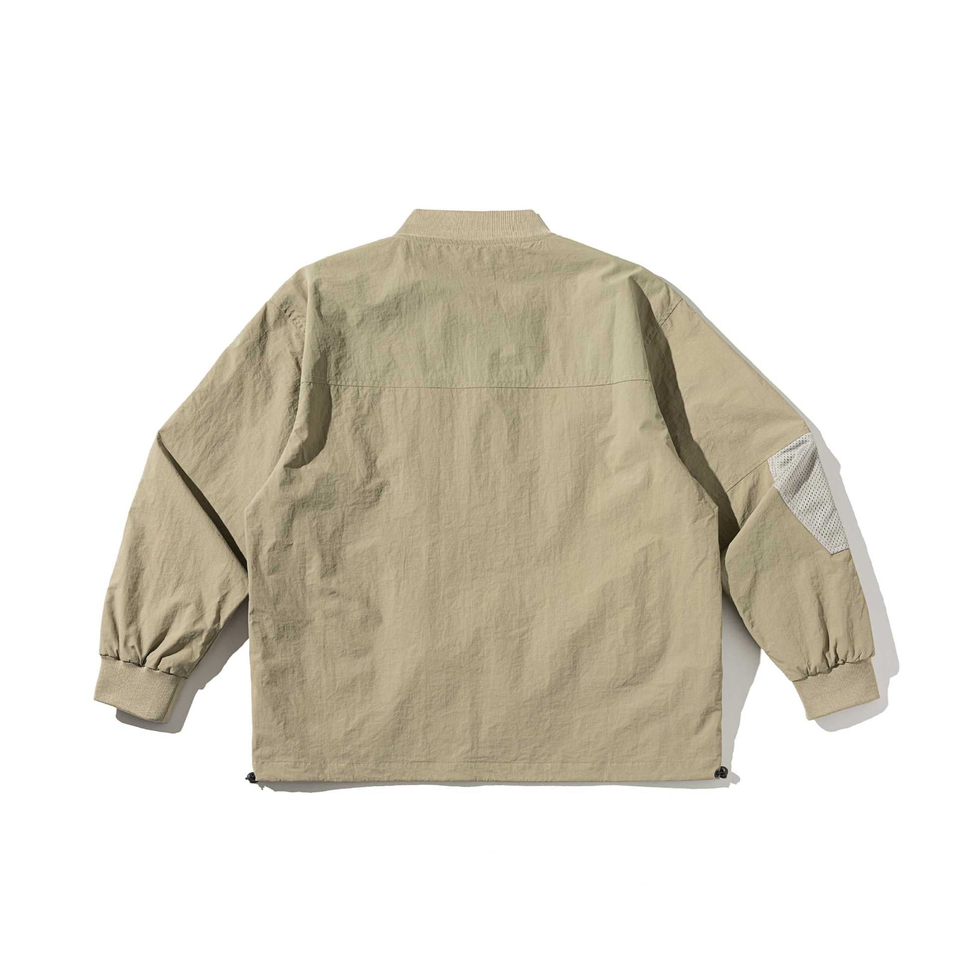Unisex Technical Pullover Anorak with Half Zipper and Utility Pockets Chichicherry