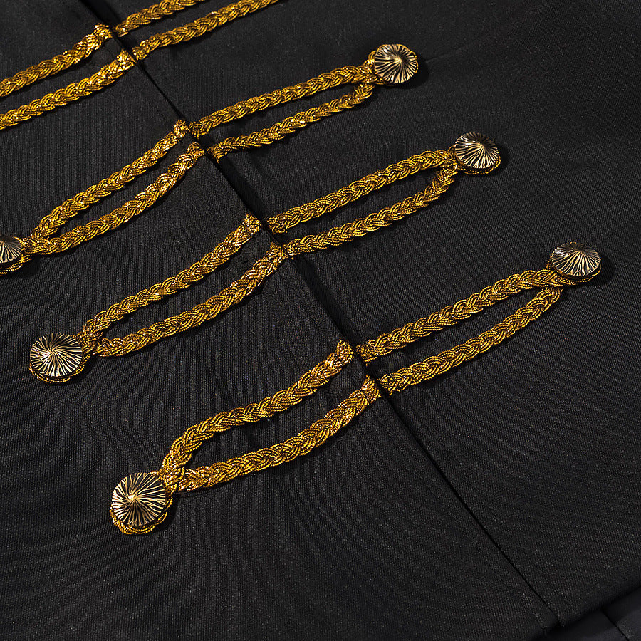 Ladies Hussar Jacket in Short Cut with Decorative Cord Application Chichicherry