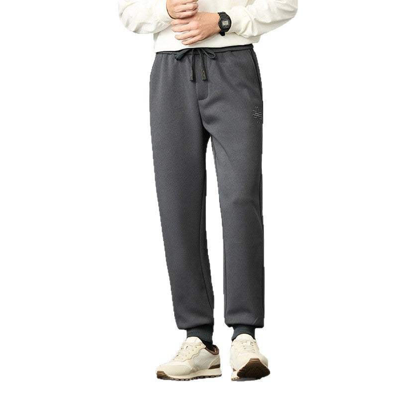 Men's jogger pants made of soft fleece with elastic waistband, drawstring, and cuffs Chichicherry