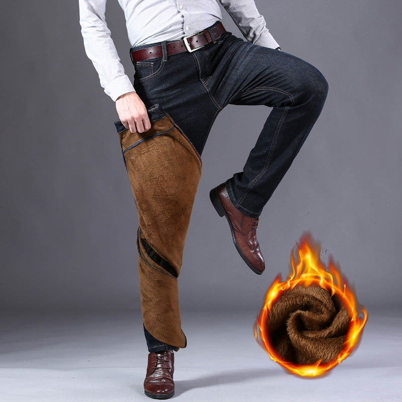 Men's thermo jeans with dense teddy lining and sturdy denim cut Chichicherry