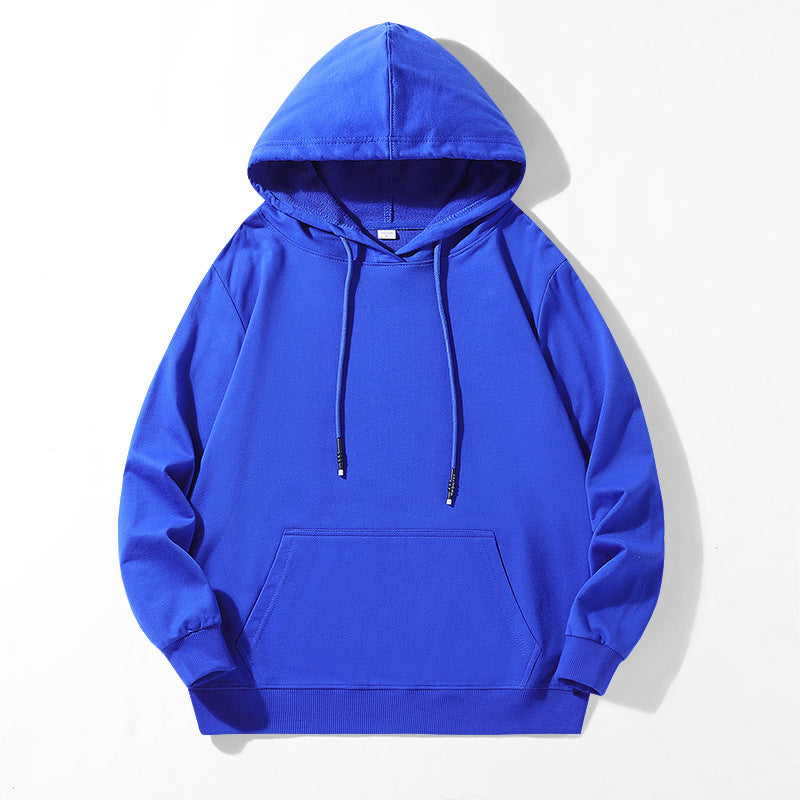 Unisex locker fit hoodie made of cotton blend with kangaroo pocket and drawstring hood