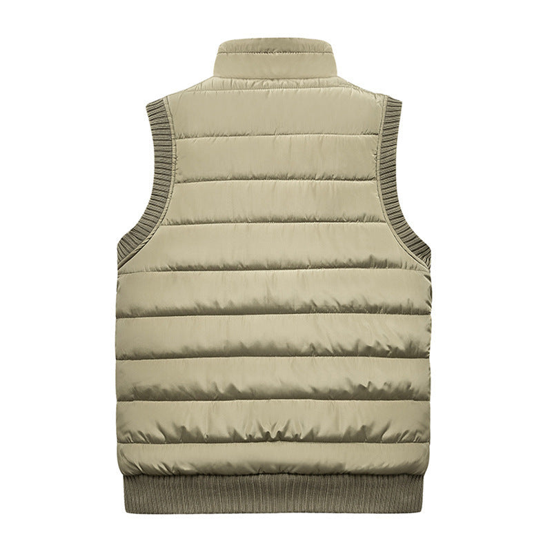 Men's quilted thermo quilted vest with warming teddy lining and elastic ribbed finishes Chichicherry