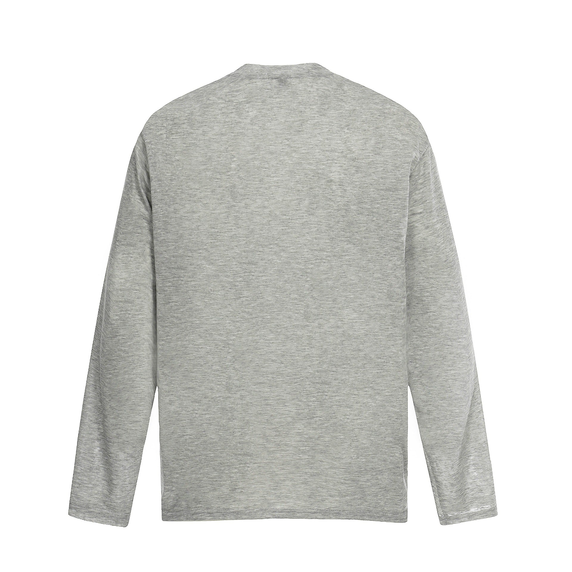 Unisex Long-Sleeve Cotton Shirt with Vintage Print and Relaxed Fit Chichicherry
