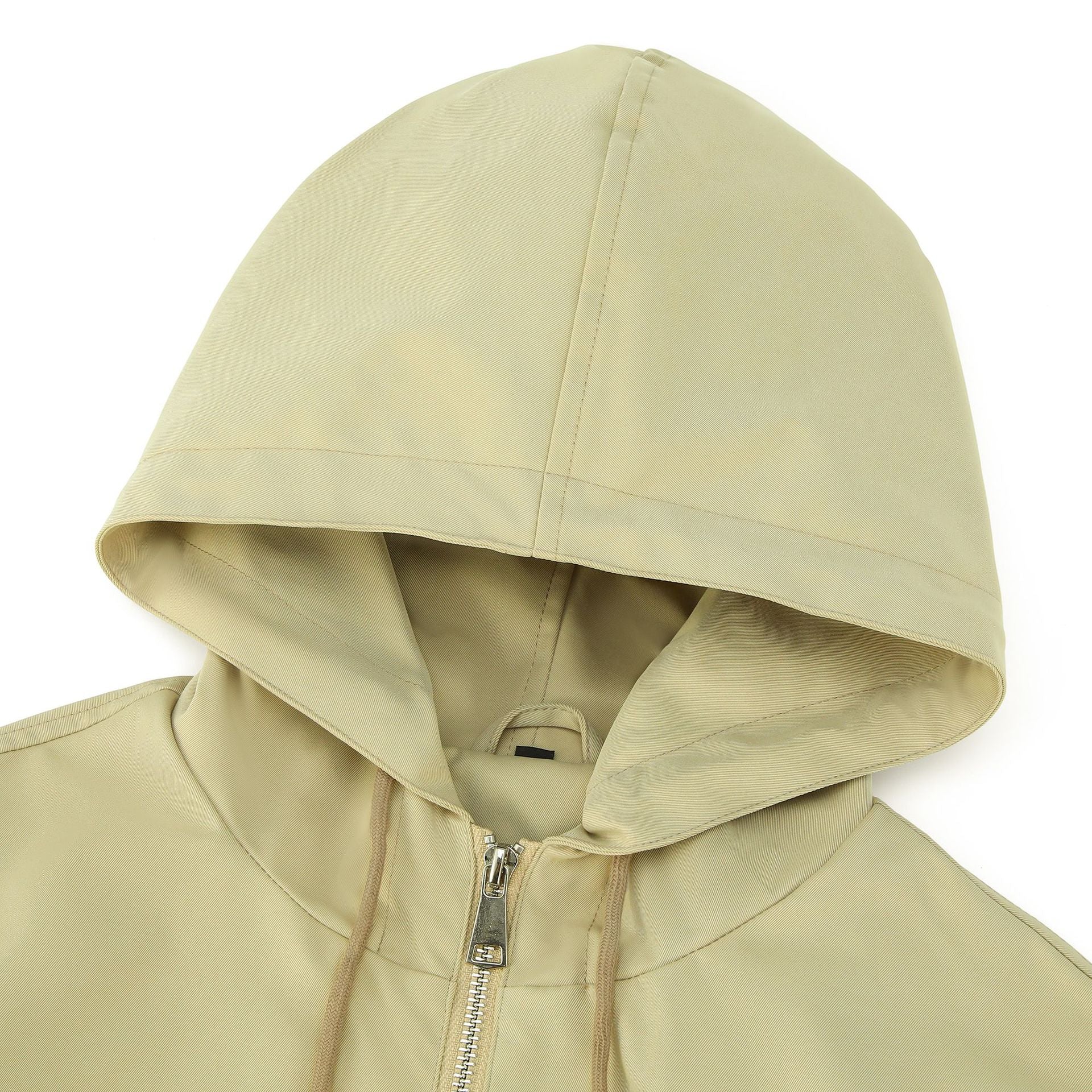 Women's hooded bomber jacket with gathered hem and side pockets Chichicherry