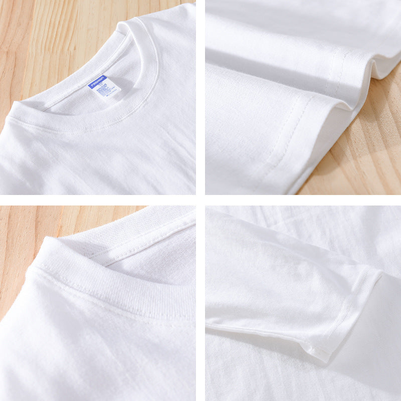 Unisex Long Sleeve Premium Basics Long Sleeve Shirt made of Cotton Blend with Round Neck Chichicherry