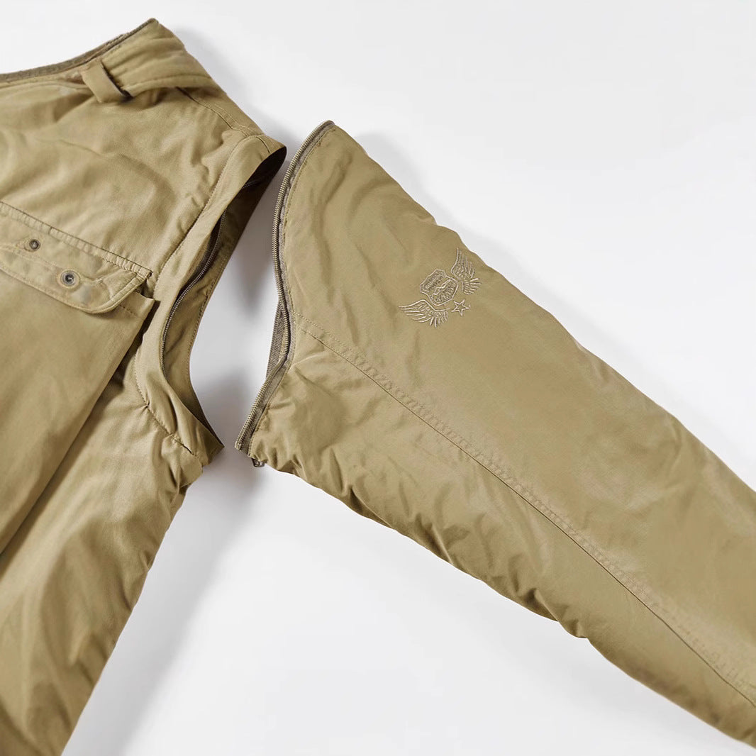 Men's Utility Parka with warming fleece lining, multifunction pockets, and adjustable hood Chichicherry