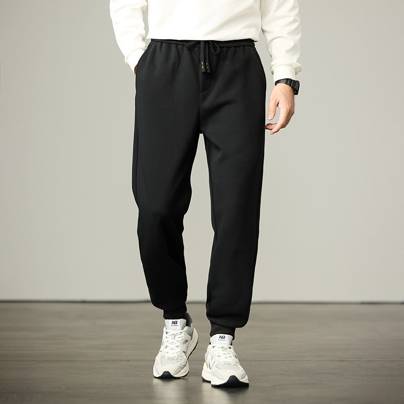 Men's jogger pants made of soft fleece with elastic waistband, drawstring, and cuffs Chichicherry