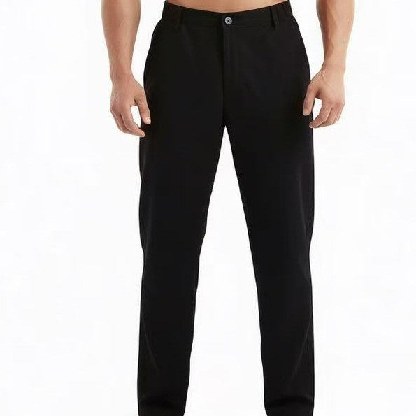 Men's Relaxed-Fit Lounge Pants in Chino Look with Comfort Waistband Chichicherry