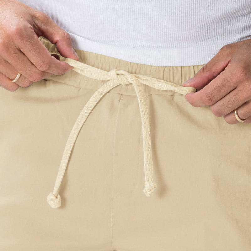 Men's Cargo Jogging Pants in Relaxed Fit with Drawstring, Elastic Cuffs, and Multiple Pockets Chichicherry
