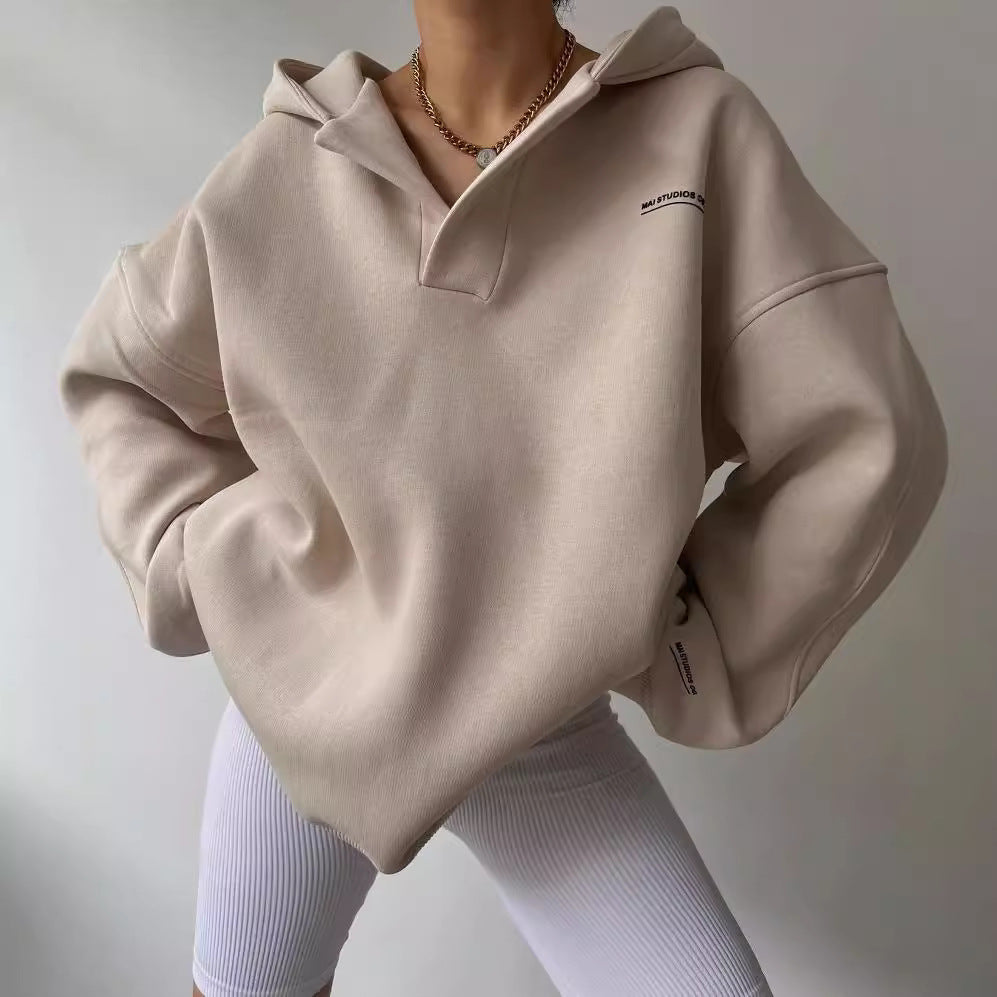 Damen Voluminöser Sculpt-Hoodie mit Oversize-Silhouette und markanter Kapuze Chichicherry