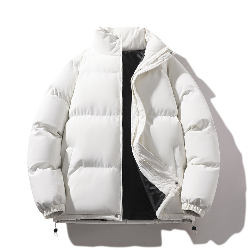 Unisex Padded Quilted Jacket made of Down Imitation with High Collar and Drawstring Chichicherry