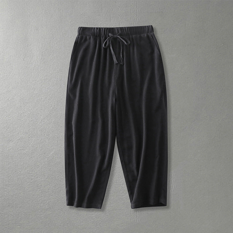 Women's loosely cut leisure pants with elastic waistband and drawstring Chichicherry