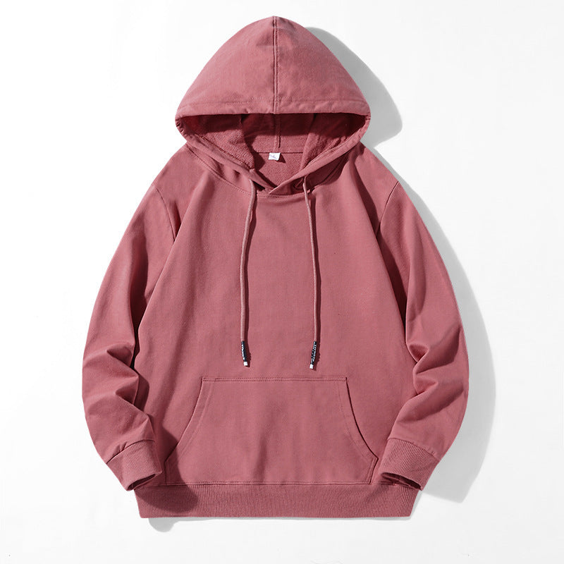 Unisex locker fit hoodie made of cotton blend with kangaroo pocket and drawstring hood