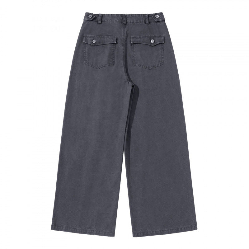 Ladies Wide Pleated Trousers with High Waist and Wide Leg Chichicherry