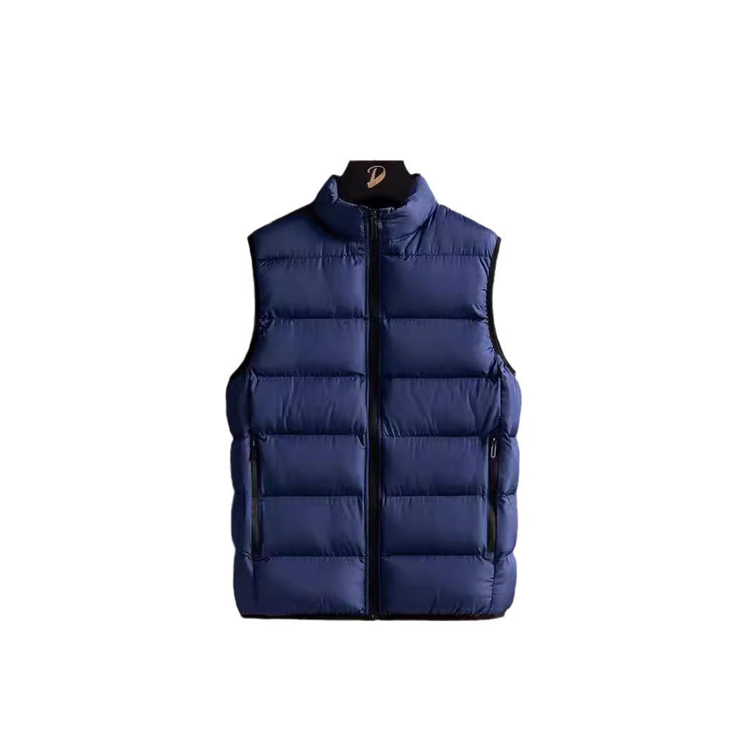 Men's Slim-Fit ultra-light quilted thermal vest with high collar and water-repellent zippers Chichicherry