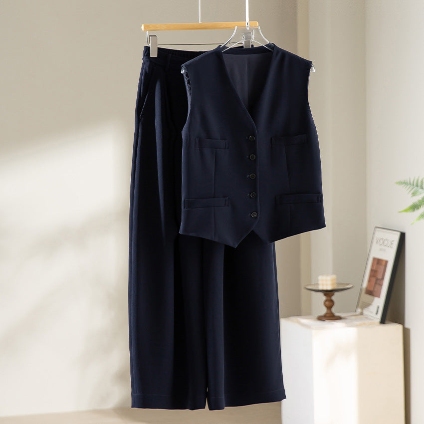 Women’s palazzo pants with high waist, crease and elastic waistband Chichicherry