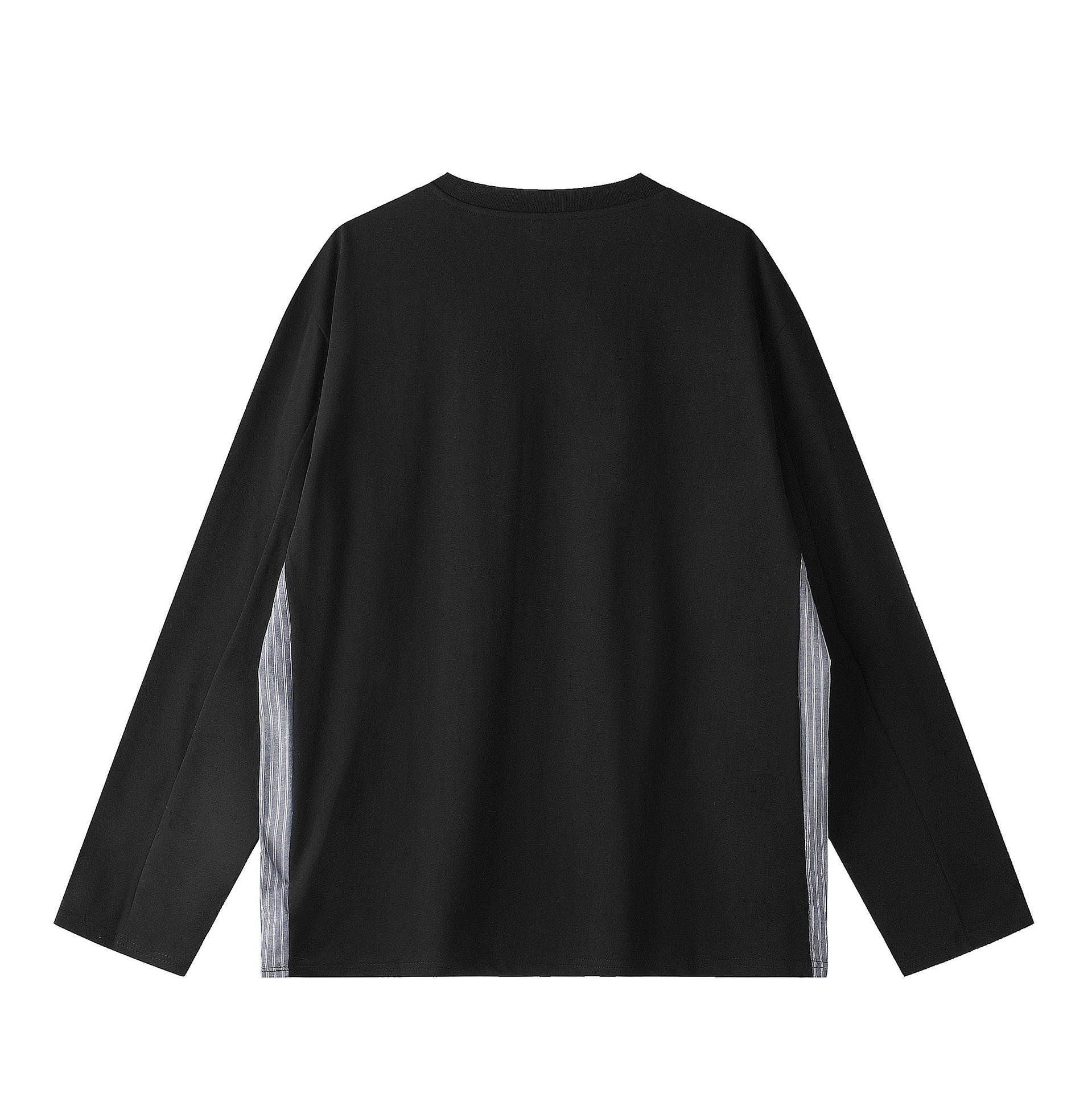 Unisex Oversize Sweatshirt with side stripe panels and round neck Chichicherry