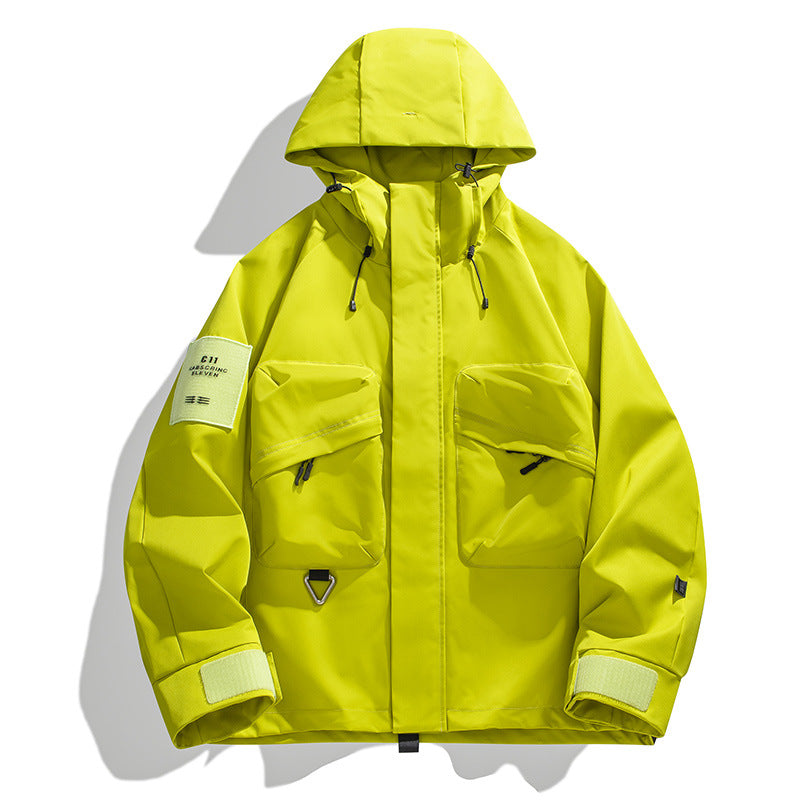 Men's Technical Utility Hoodie with Multifunctional Pockets Chichicherry