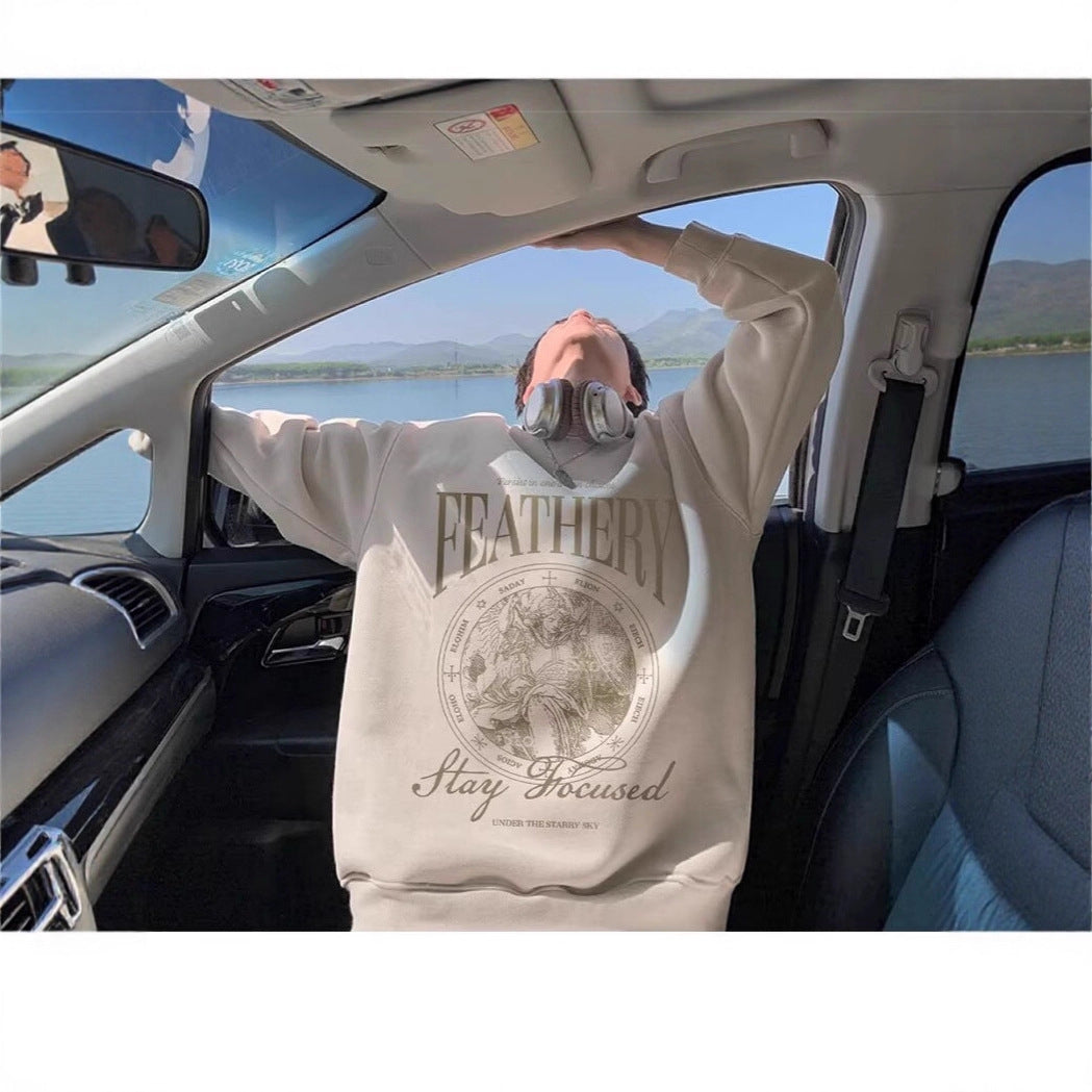 Unisex Casual Sweatshirt with Graphic Print Chichicherry