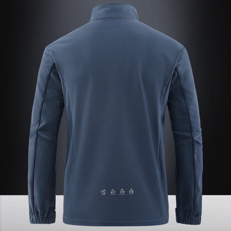 Men's Technical Softshell Jacket with windproof shell, high collar and zip pockets Chichicherry