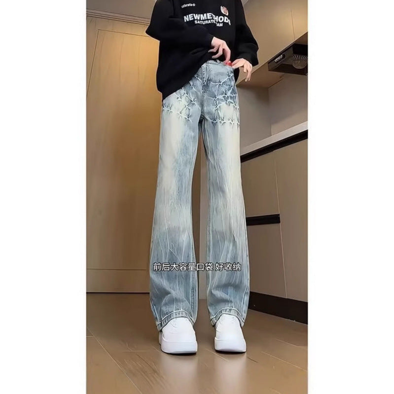 Men's Vintage Relaxed Fit Jeans Chichicherry