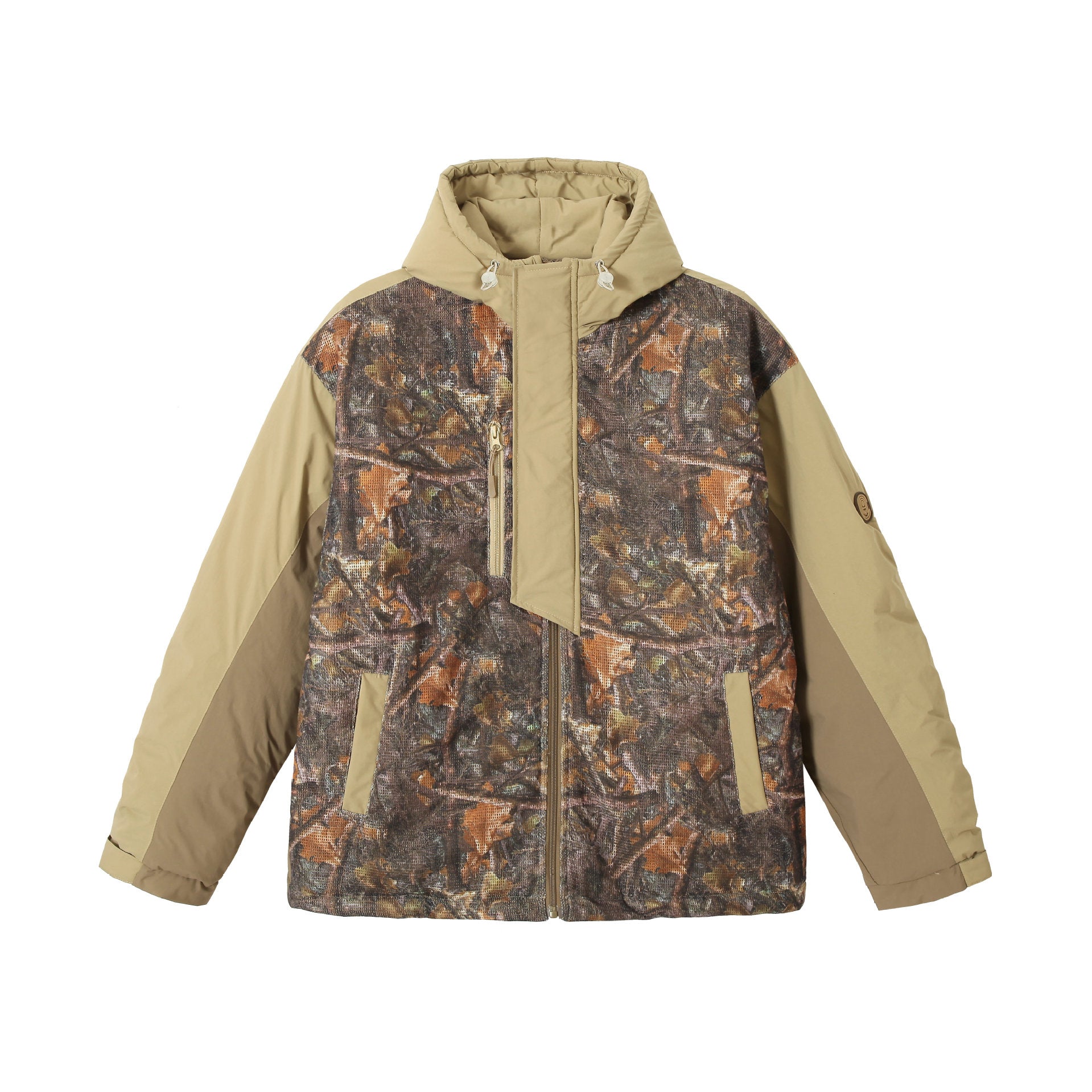Men's waterproof camouflage field jacket with hood, thermal insulation and utility details Chichicherry