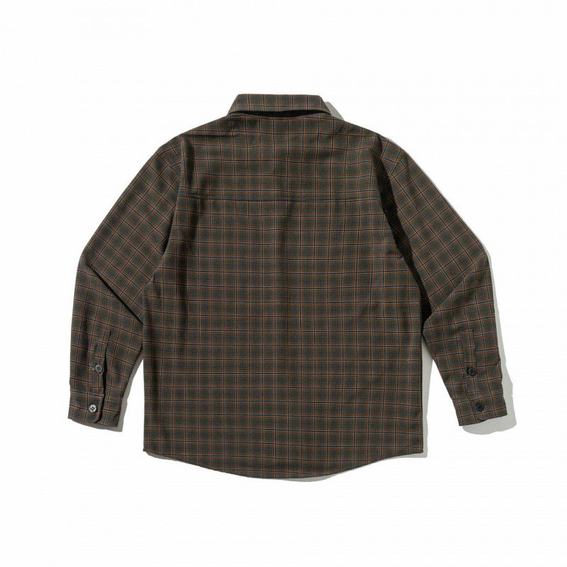 Unisex Boxy Checkered Overshirt made of Cotton Blend with Chest Pocket Chichicherry