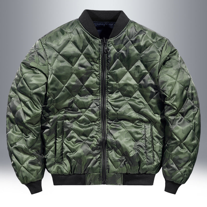Men's pilot bomber jacket with patch details, nylon shell and arm pocket Chichicherry