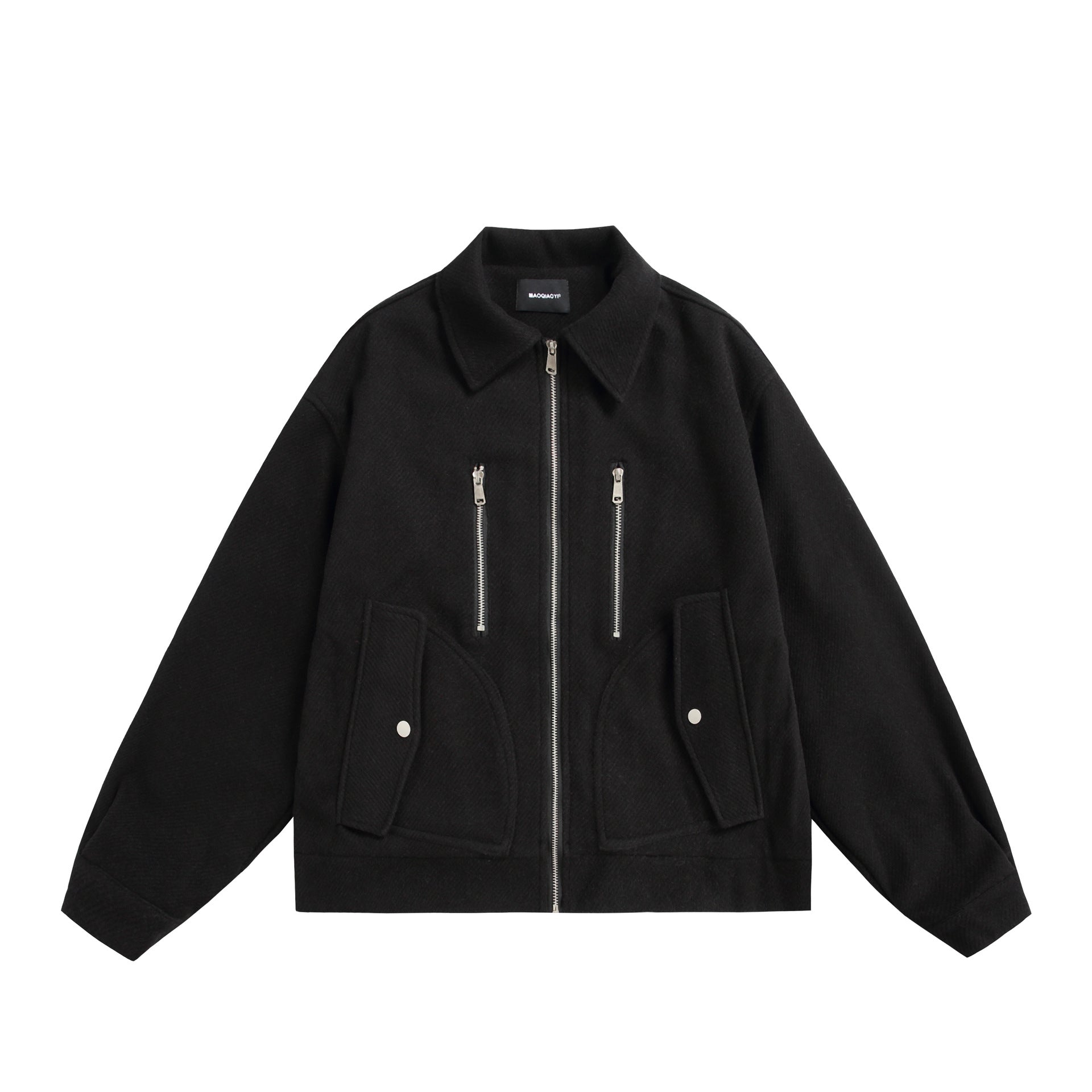 Unisex Boxy Blouson Jacket with technical double zip and oversized silhouette Chichicherry