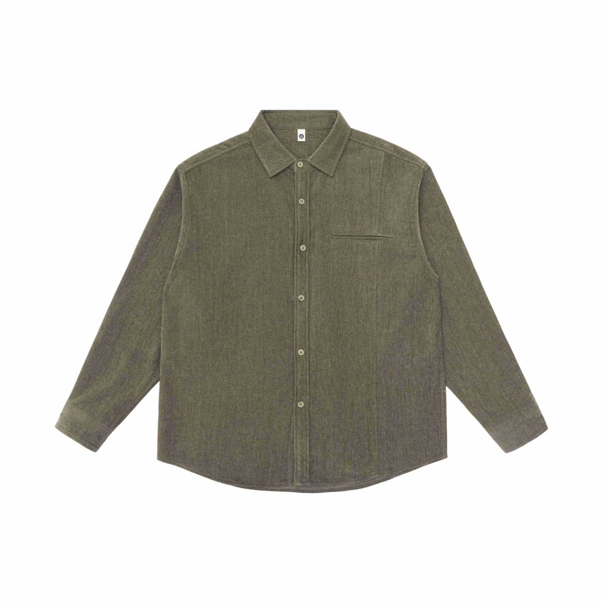 Men's overshirt jacket made of textured wool blend with chest pocket Chichicherry